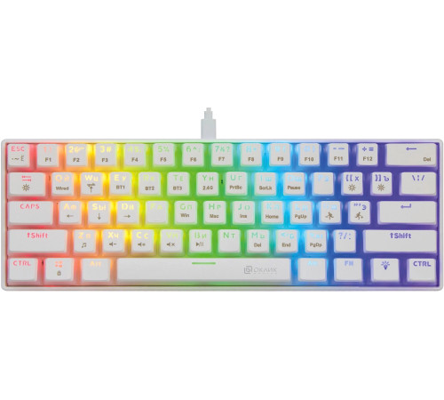 Клавиатура Оклик K763W белый