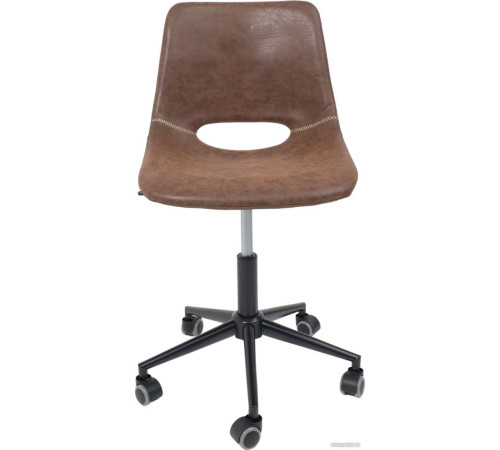 Офисное кресло AksHome Gin темно-коричневый/черный
