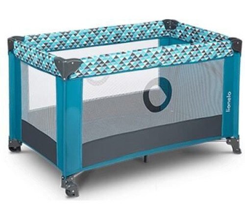 Игровой манеж Lionelo Stefi зеленый/бирюзовый