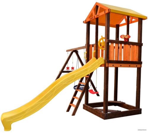 Игровой комплекс Perfetto Sport Pitigliano-3 + качели Паутина