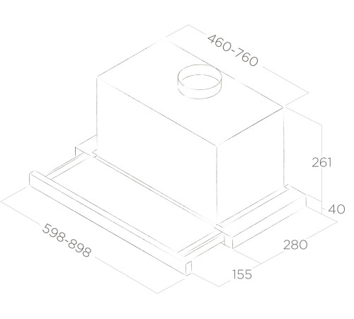 Кухонная вытяжка Elica Elite 26 IX/A/90/VT PRF0094215B