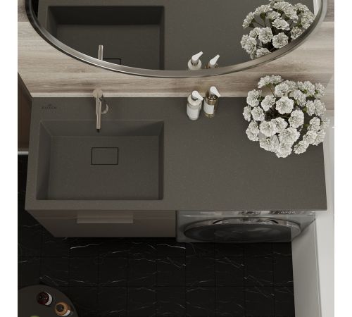 Умывальник Roxen Faber 110L 30010110L-DG серый