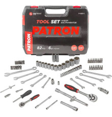 Набор трещотка с головками и битами Patron P-4821-5 82 предмета