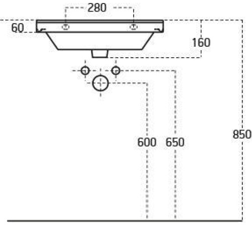 Умывальник Sanovit Luxury 50x46 [11050]