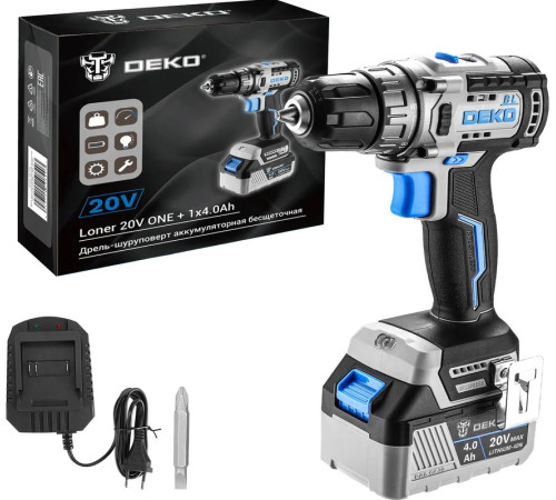 Дрель-шуруповерт Deko Loner 20V ONE+ 085-1004 с 1-им АКБ