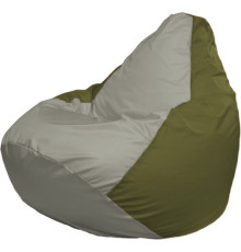 Кресло-мешок Flagman Груша Макси Г2.1-350 оливковый темный/серый