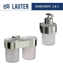 Набор аксессуаров для ванной Lauter 21TS3016 + 21TS3020 Chrome, 2 предмета