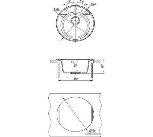 Кухонная мойка Lemark Sula 9910003 серый