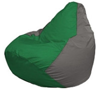 Кресло-мешок Flagman Груша Мини L Г0.1-239 зеленый/серый