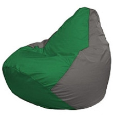 Кресло-мешок Flagman Груша Мини L Г0.1-239 зеленый/серый