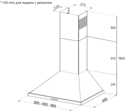 Кухонная вытяжка Korting KHC 6750 RSI