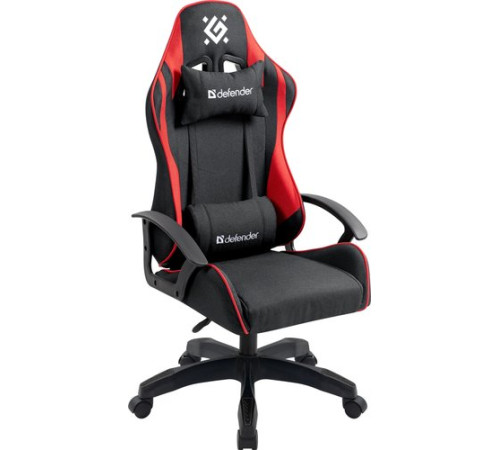 Игровое геймерское кресло Defender Kraken черный/красный