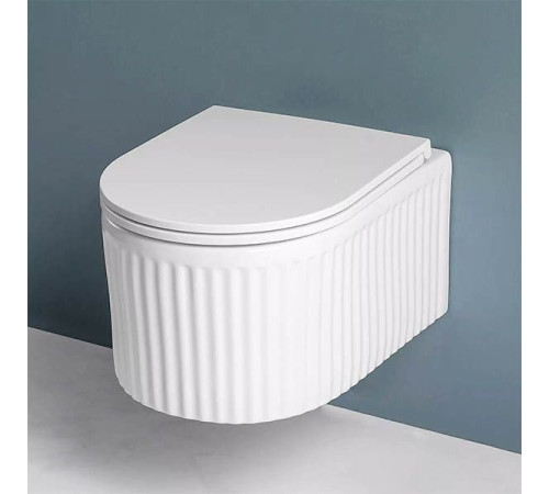 Унитаз подвесной Roxen Royal Matt в комплекте с инсталляцией StounFix Dual Fresh 6 в 1 968290 кнопка: оружейная сталь