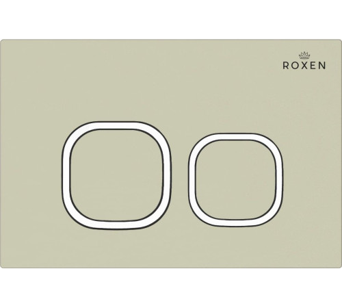 Унитаз приставной Roxen Antares в комплекте с инсталляцией Attach 5 в 1 966965 кнопка: пастель бежевый