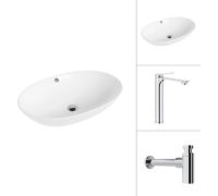 Умывальник Lauter 21709 + Rio 21AM12672 с сифоном 21635CH хром