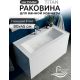 Умывальник Marblan Titan80 белый глянцевый, без сифона