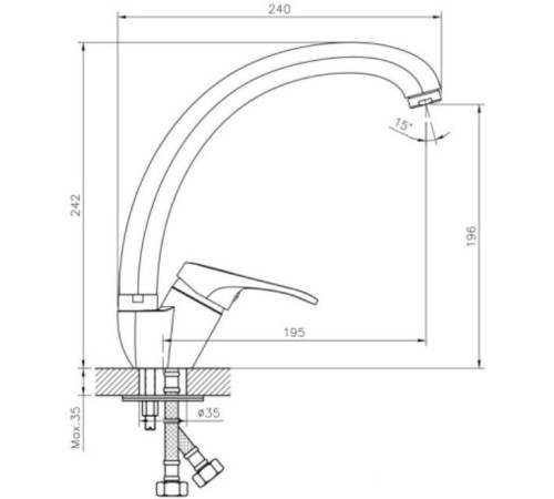 Смеситель Decoroom DR21021