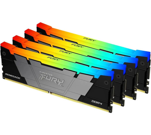Оперативная память Kingston FURY Renegade RGB 4x8ГБ DDR4 3600 МГц KF436C16RB2AK4/32