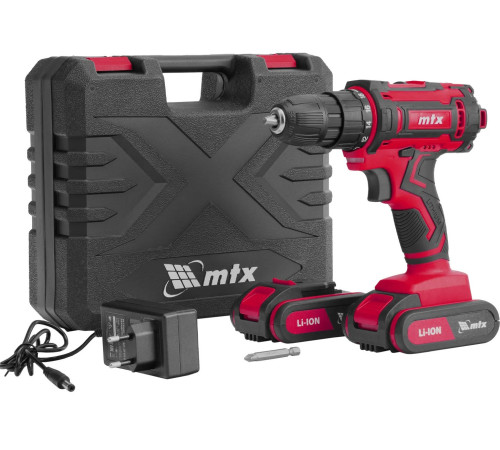 Дрель-шуруповерт MTX CDS-20 с 2-мя АКБ, кейс