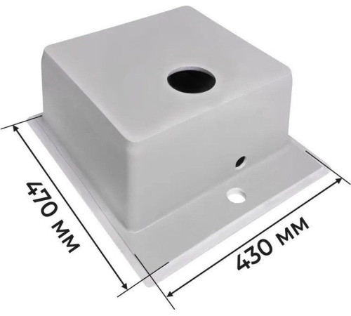 Кухонная мойка Granrus GR-460 светло-серый