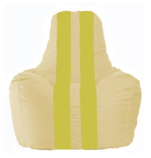 Кресло-мешок Flagman Спортинг С1.1-148 бежевый/желтый