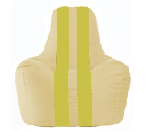 Кресло-мешок Flagman Спортинг С1.1-148 бежевый/желтый
