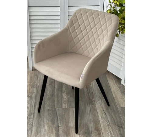 Стул с подлокотниками M-City Brandy 629M05174 505-7 капучино/черный