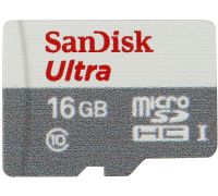 Карта памяти SanDisk Ultra microSDHC Class 10 UHS-I 16GB