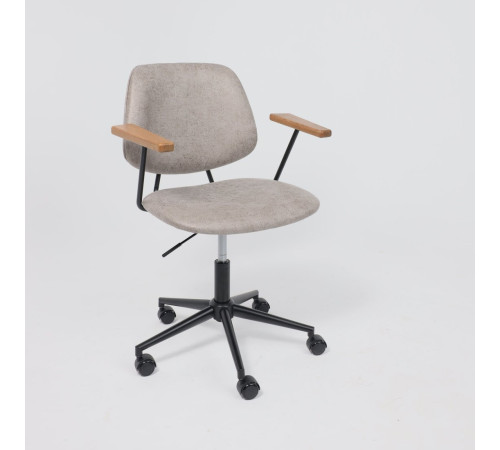 Офисное кресло AksHome Trix экокожа винтажный светло-серый Watusi 09/черный