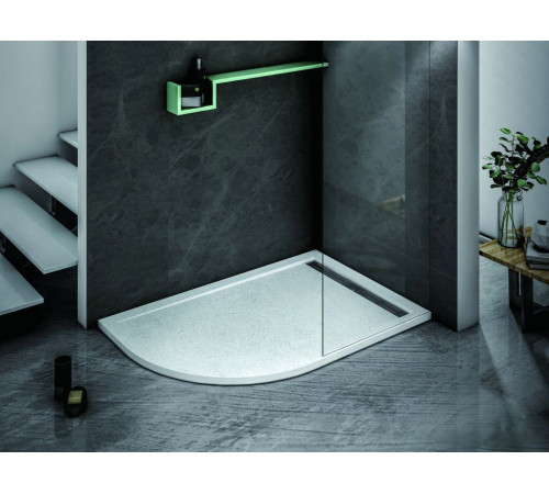 Душевой поддон Cezares TRAY-AS-RH-100/80-30-W-R