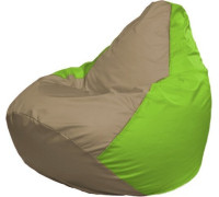 Кресло-мешок Flagman Груша Макси Г2.1-88 салатовый/бежевый темный