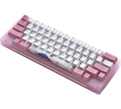 Клавиатура Akko ACR 59 Acrylic Tokyo Akko CS Jelly Pink