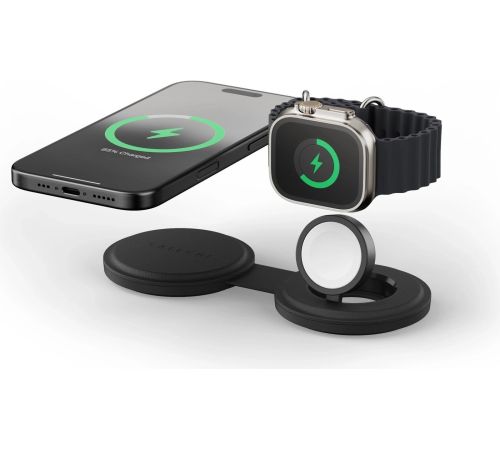 Беспроводное зарядное Satechi OntheGo 2-in-1 Charger ST-QTG21K черный