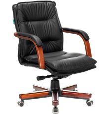 Кресло Бюрократ T-9927WALNUT-LOW черный