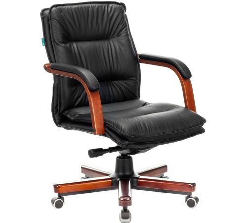 Кресло Бюрократ T-9927WALNUT-LOW черный