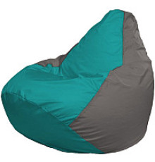 Кресло-мешок Flagman Груша Супер Мега 4XL Г5.1-292 бирюзовый/серый