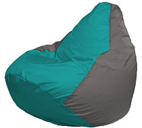 Кресло-мешок Flagman Груша Супер Мега 4XL Г5.1-292 бирюзовый/серый