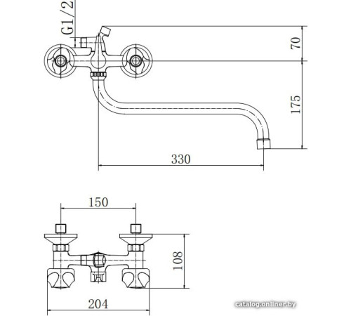 Смеситель Fashun A2226-2