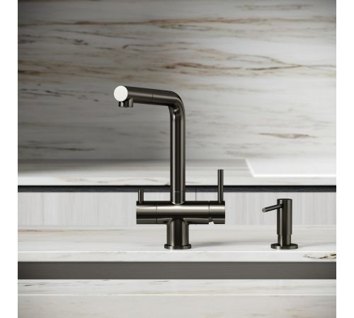Смеситель Sancos Spin SC4015GG вороненая сталь
