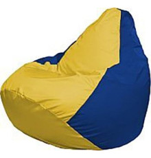 Кресло-мешок Flagman Груша Медиум Г1.1-254 жёлтый/синий