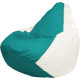 Кресло-мешок Flagman Груша Макси Г2.1-315 белый/бирюзовый