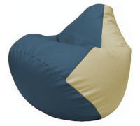 Кресло-мешок Flagman Груша Г2.3-0310 синий/светло-бежевый