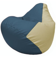 Кресло-мешок Flagman Груша Г2.3-0310 синий/светло-бежевый
