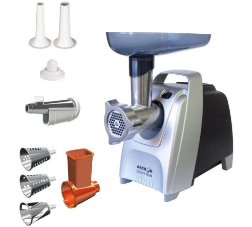 Мясорубка Аксион М62.02 черный/серебристый