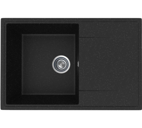 Кухонная мойка Practik PR-M 735-004 черный оникс