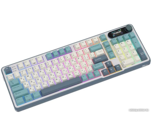 Клавиатура Royal Kludge RK-S98 RGB Light Cloud RK Chartreuse