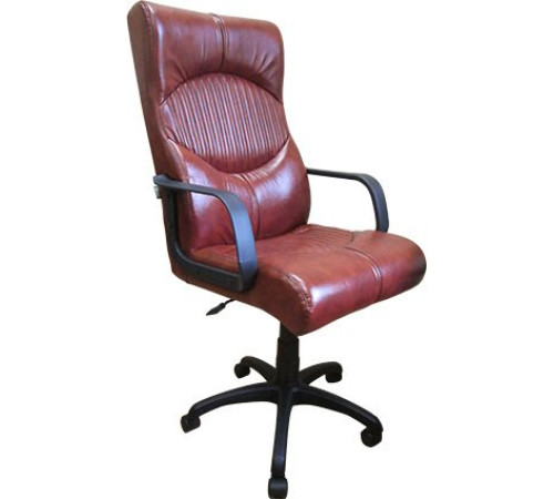 Офисное кресло Деловая обстановка Гермес Стандарт бордовый, кожа люкс