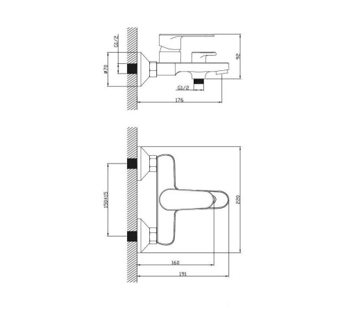 Смеситель Diadonna D91-330117SY