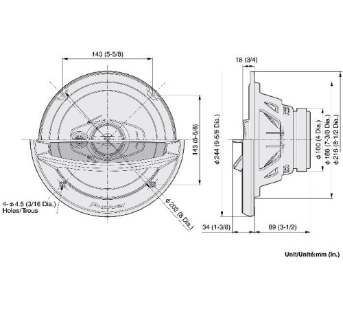 Коаксиальная АС  Pioneer TS-A2013i