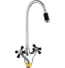 Смеситель РМС SL92BL-279F хром/черный